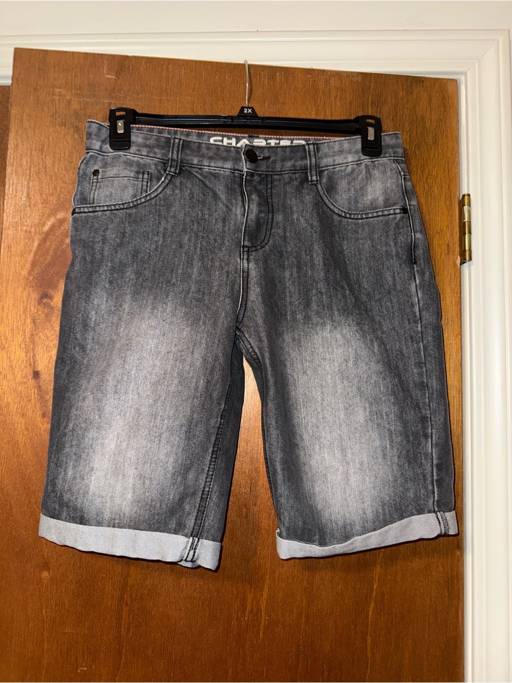 Chapter Men's Washed Gray Jean Shorts